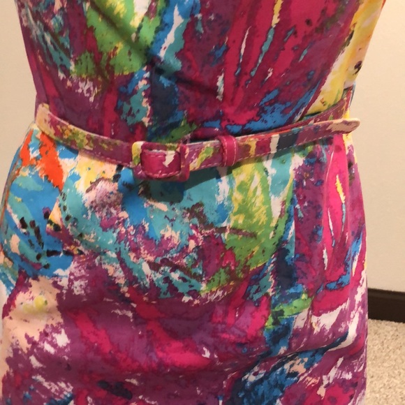 Spense Multicolored Dress Size 4 - Picture 6 of 10